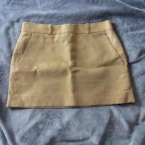 Gucci Gold Mini Skirt Size 2